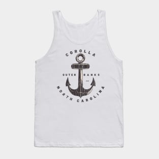 Corolla, NC Summertime Vacationing Big Anchor Tank Top